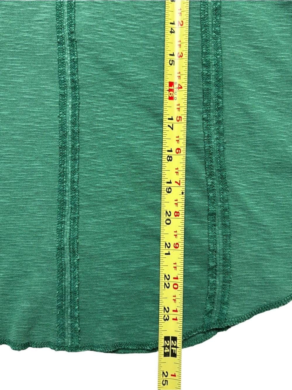 Anthropologie Pilcro Stitched Long Sleeve Top Green L V-Neck - Picture 8 of 11